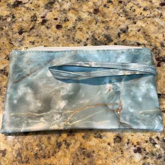 Green Marble  Wristlet Clutch Purse - Picture 8 of 13